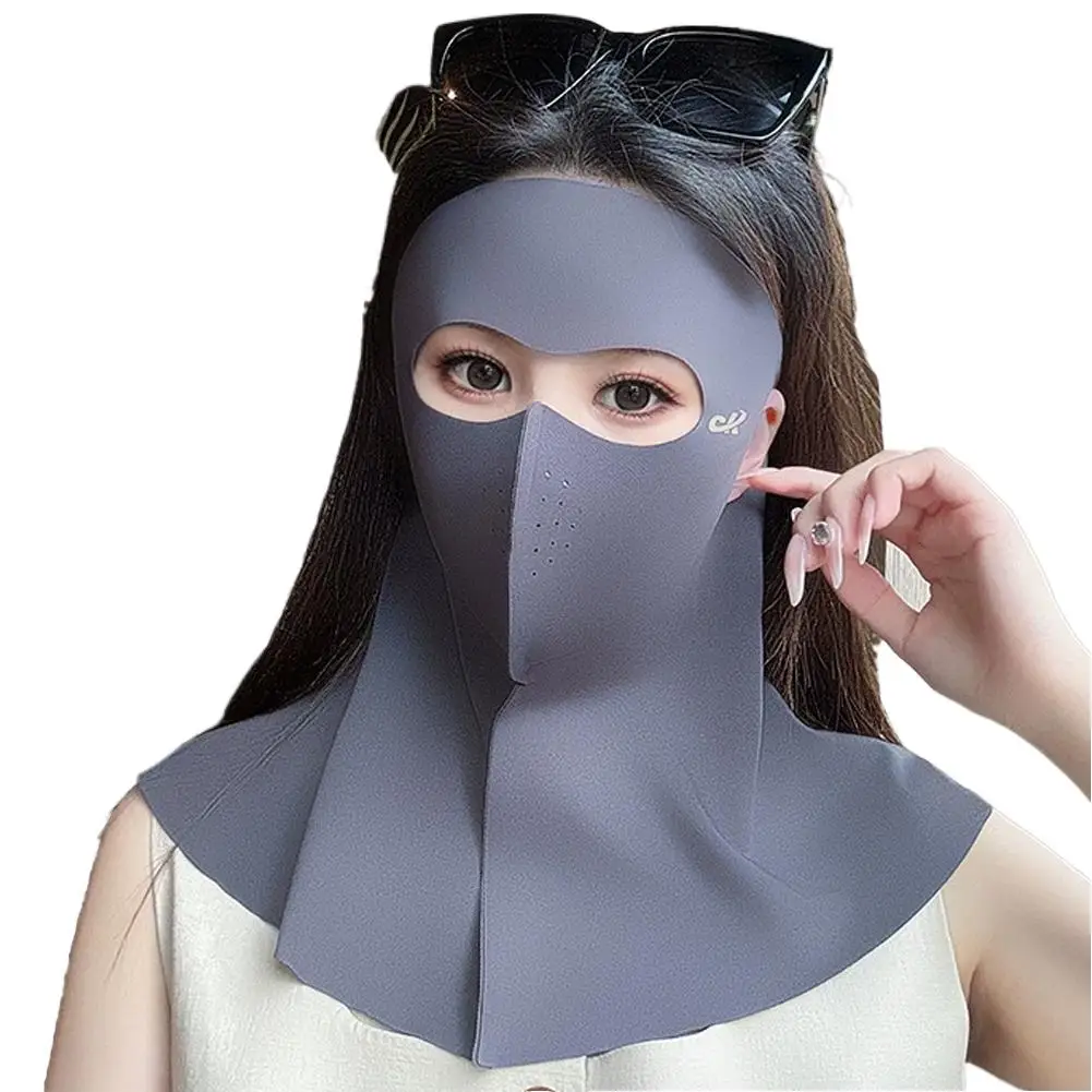 Sunscreen Mask Anti-UV Traceless Summer Mask Breathable Ice Feel Sunshade Face Protection Neck Wrap CoverFace Mask