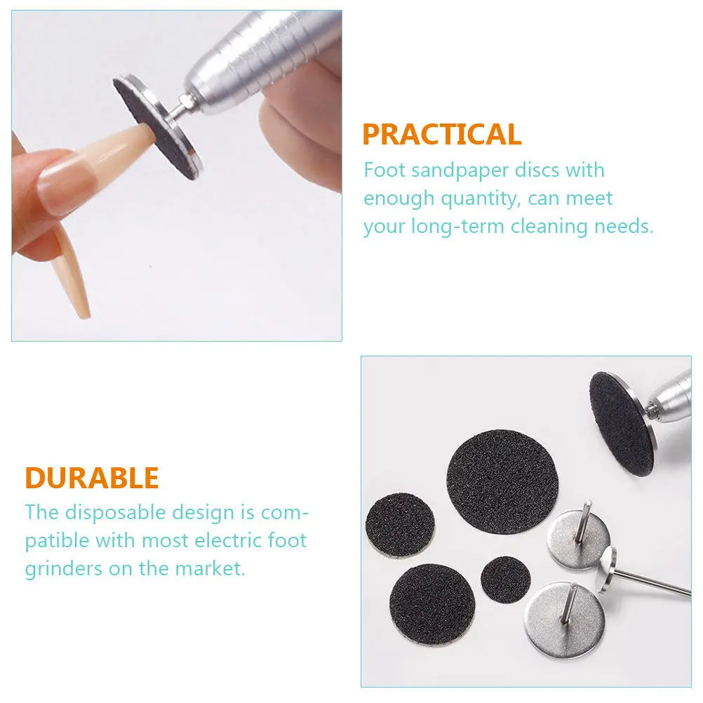 

50 шт. профессиональных шлифовальных дисков для маникюра и педикюра, сменные насадки для электрического аппарата для удаления мозолей