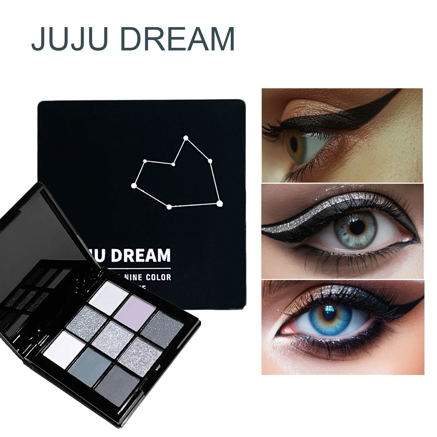 لوحة ظلال عيون سموكي مكونة من 9 ألوان - ألوان داكنة، غير لامعة ولامعة، مقاومة للماء، صبغة عالية، تهيج منخفض، معتمدة، جمال عالمي