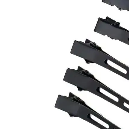 10 قطعة مقاطع الشعر منقار البط الأسود نونسليب التمساح مقاطع الشعر صالون الحلاقة تصفيف الشعر الموت إكسسوارات الشعر دبوس الشعر #1