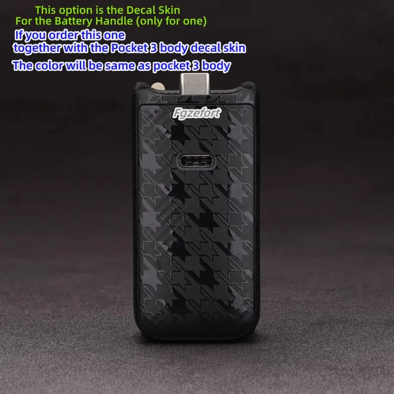 For DJI Osmo Pocket 3 Decal Skin Creator Combo Sticker Vinyl Wrap Anti-Scratch Protective Film Coat Pocket3