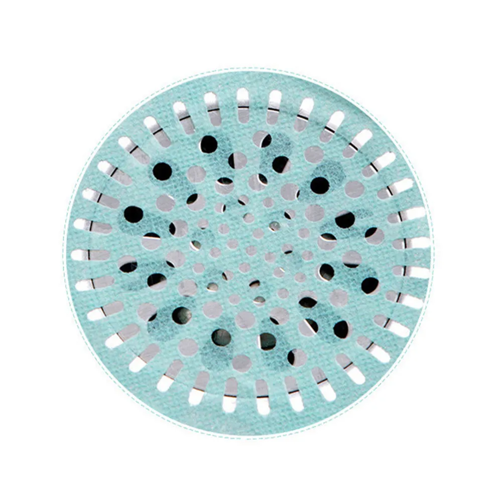 

20Pcs Anti-Block Filter Screens Self-Adhesive Floor Drain Hair Filter Disposable Drain Sticker Bathroom Sink Cleaning Paper