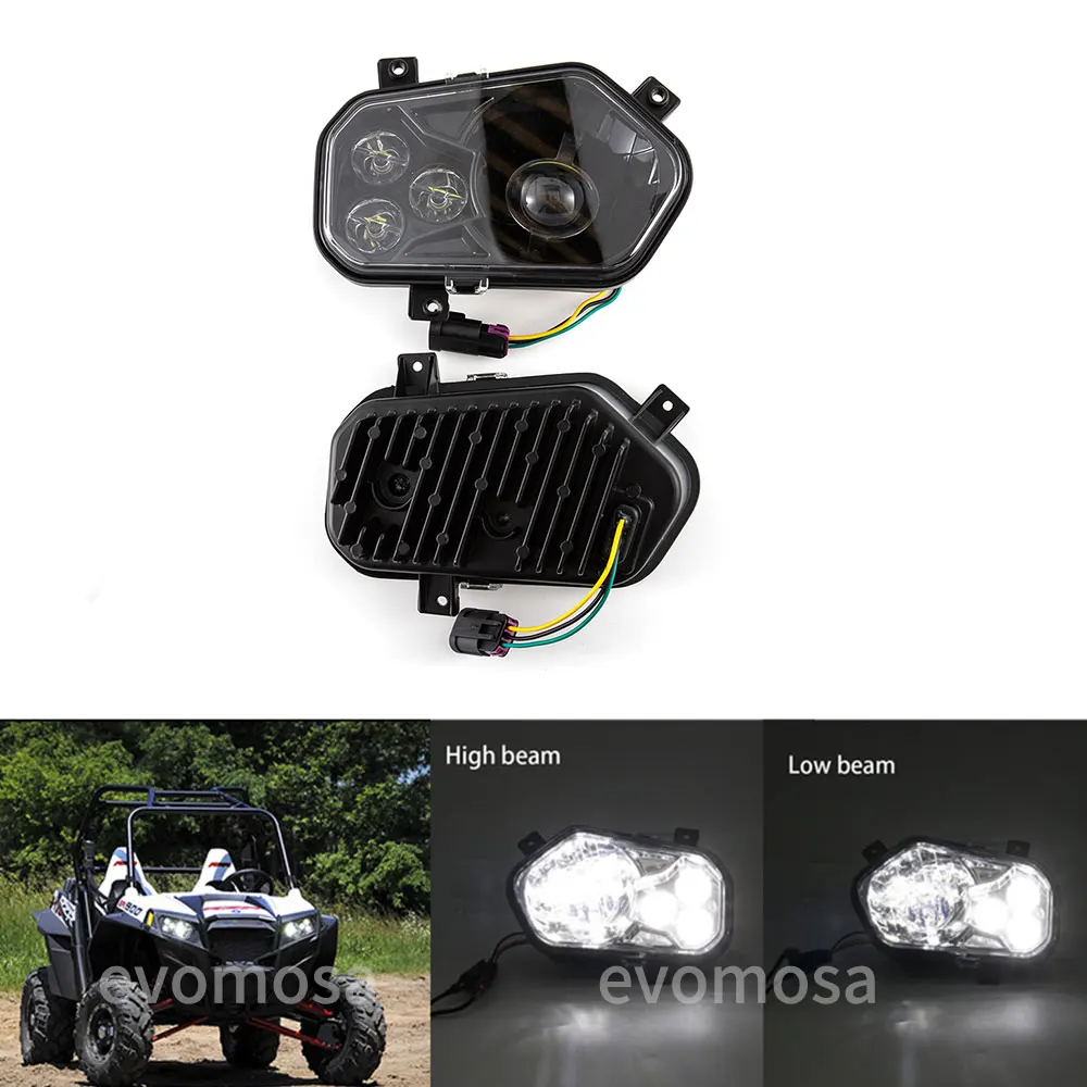 

ATV LED Headlights with Angel Eye for Sportsman Head Lights Front Lamps for Polaris Sportsman 400 500 550 570 800 850 2009-2017