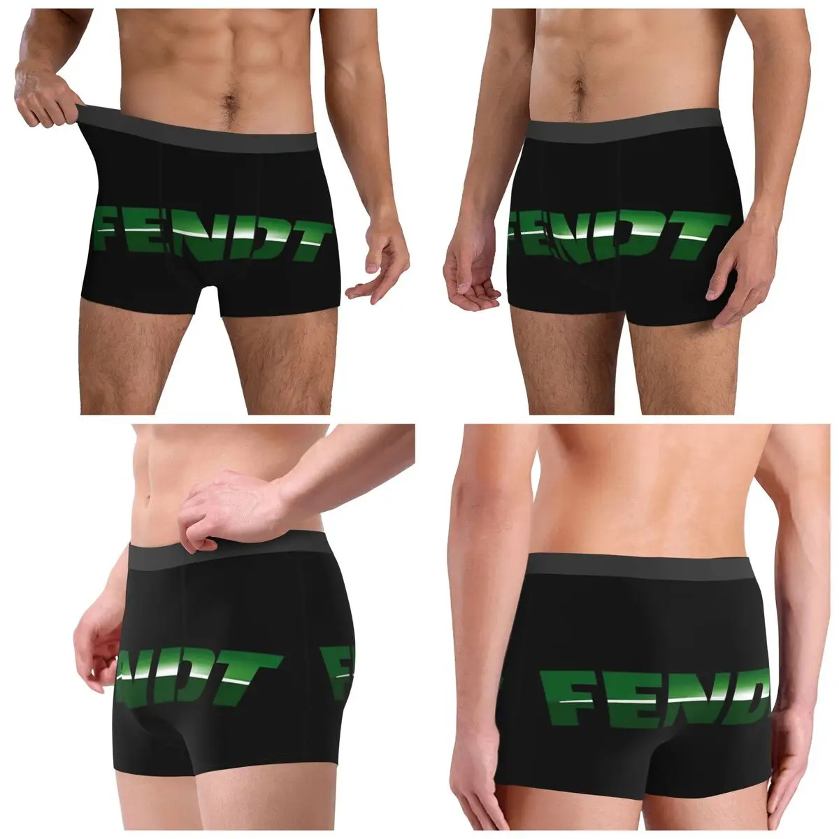 Boxer Underpants Shorts Fendt Caravan Panties Men's Ventilate Underwear for Homme Man Boyfriend Gifts