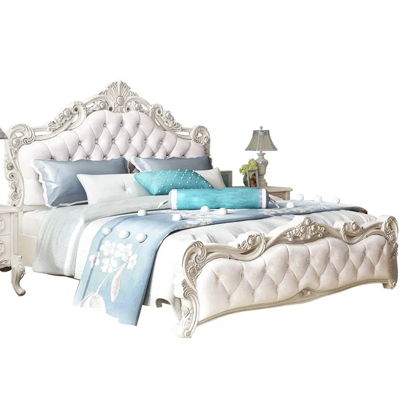 Princess Modern Designer Bedroom Set Double High End Bedding Luxury Bedroom Set Girl Design