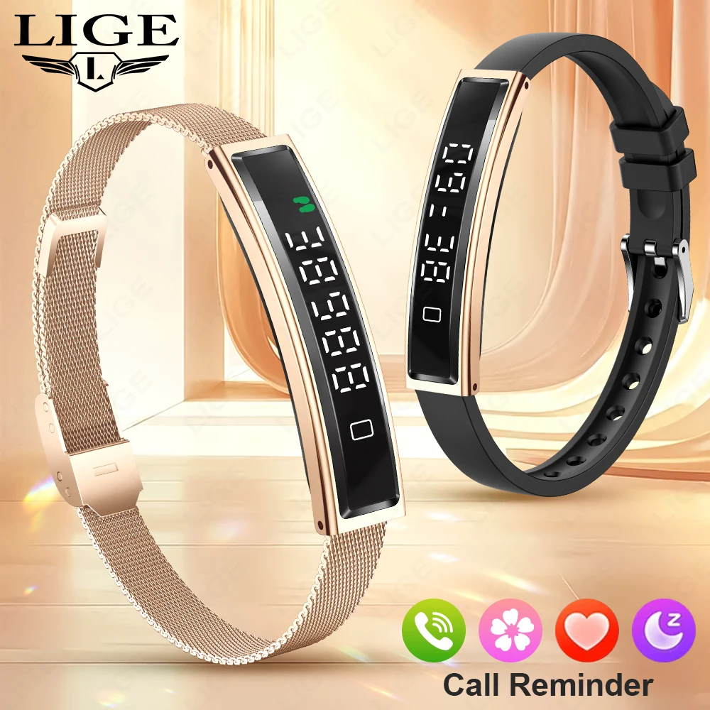 

New Fashion Women Smart Bracelet Fitness Tracker 2026 Sport Mode Heart Rate Health Monitoring IP68 Waterproof Smart Watch Men