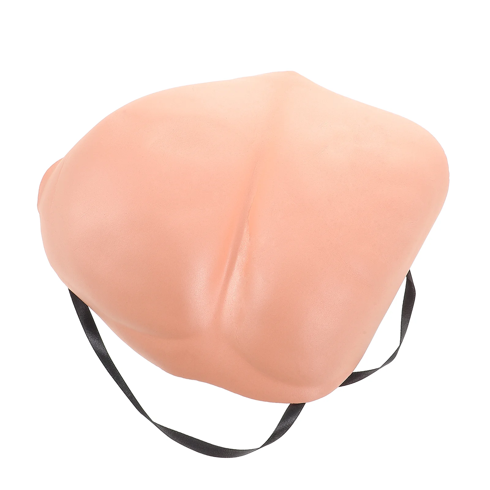 Fake Butt Costume Accessory Simulated Buttock Prop Realistic Faux Booty With Adjustable Straps For Halloween April Fool'S Day Pr