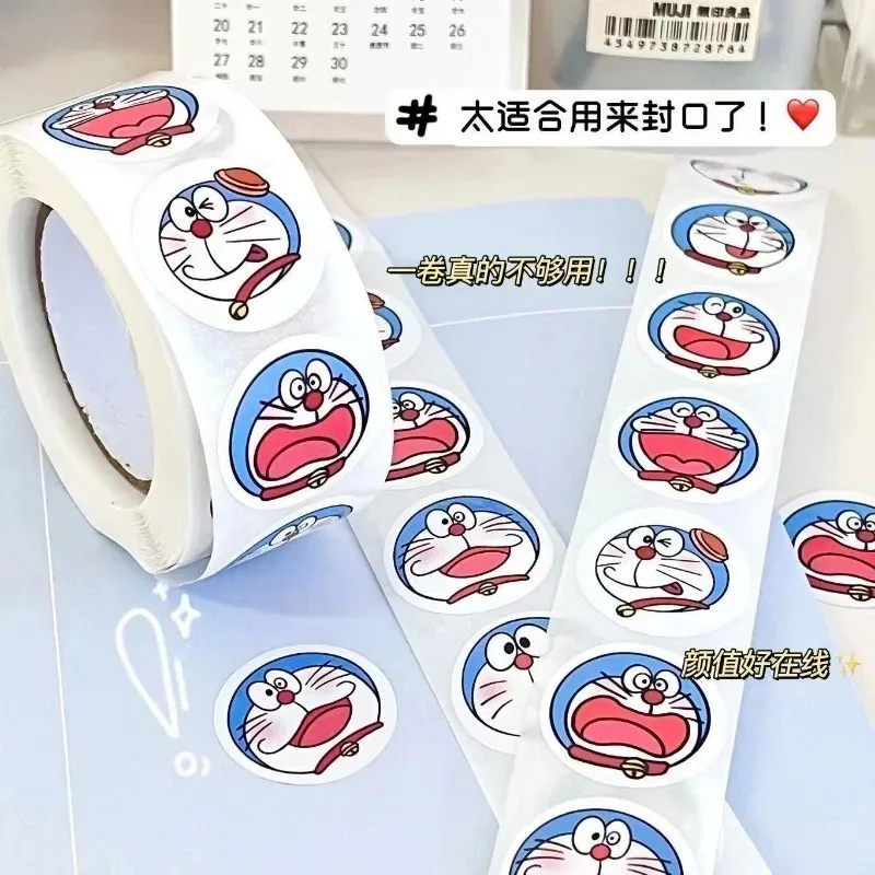 500PCS Doraemons Cute Stickers Cartoon Anime Derivative Peripherals Creative Doodle Sticker Toy Book Decoration Party Gifts New