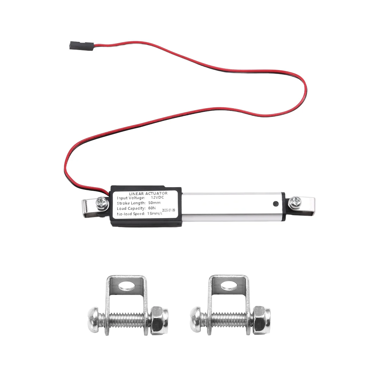 

X55A-линейный привод микротипа, ход 2 дюйма, 60 Н/13,5 фунта, скорость 15 мм/с, мини-электрический водонепроницаемый привод, двигатель, линейныйActuator