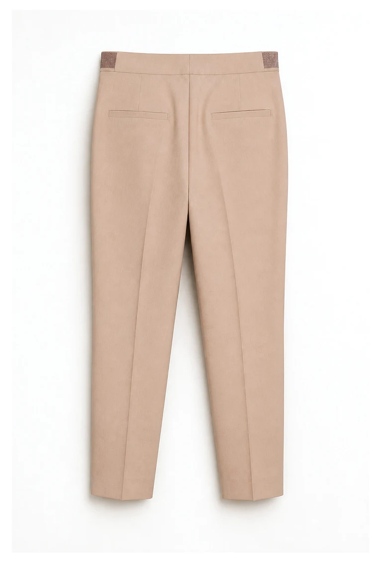 K2648X Luxusmarkenkleidung für Damen, lange Wollhosen, formelle Businesskleidung, Bürohosen für Damen – Detail 7