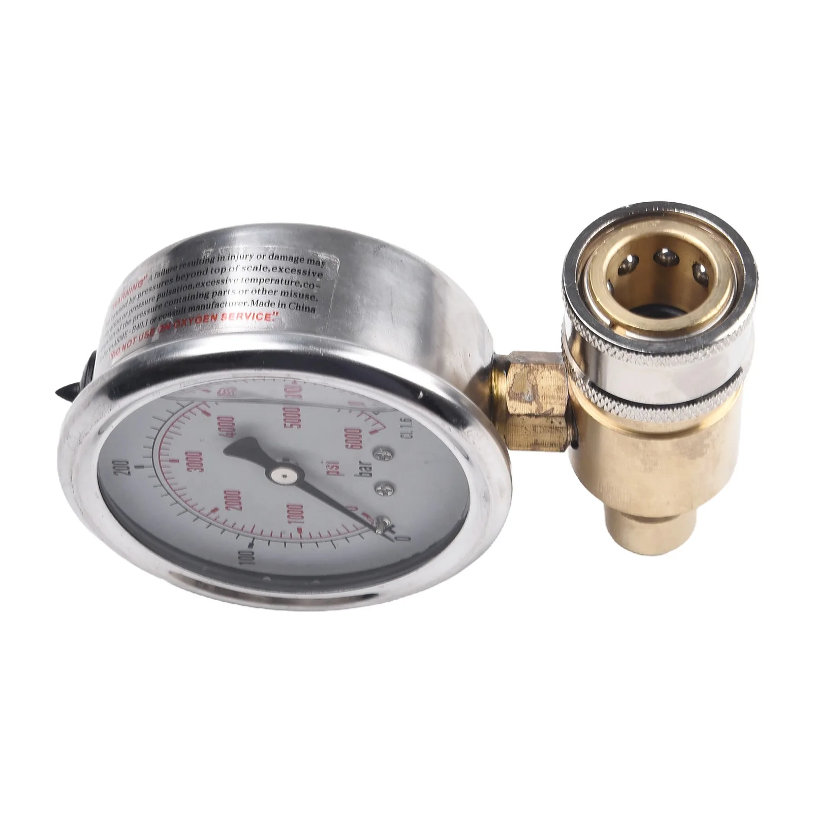 

5000 PSI Pressure Gauge with 38 Inch Quick Insertion Designed for High Pressure Cleaning Machines and Related Equipment
