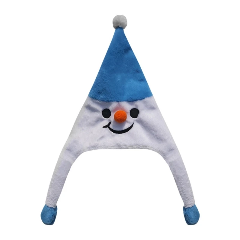 

Funny Christmas Hat Plush Snowman Earflaps Hat Christmas Supply For Women Kid Dropship