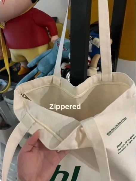 

Large Capaci Canvas Bag Women's Single oulder Chic Student Handbag Korean Sle Artistic Simple Japanese Lazy Sle Bag