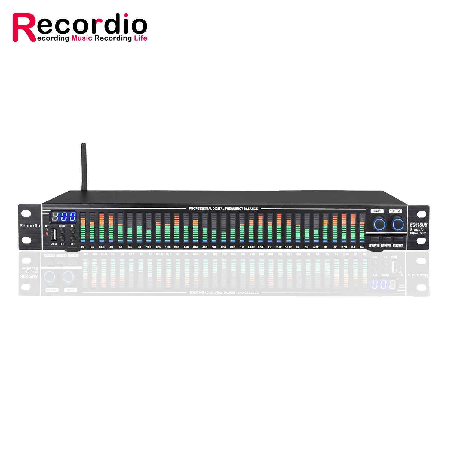 31-Band Graphic Equalizer Audio Crossover Processor Sound Equipment with Impressive Features