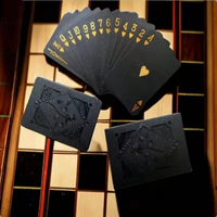 Color Black Gold Playing Card Game Card Group Waterproof Poker Suit Magic Dmagic Package Board Game Gift Collection 2025