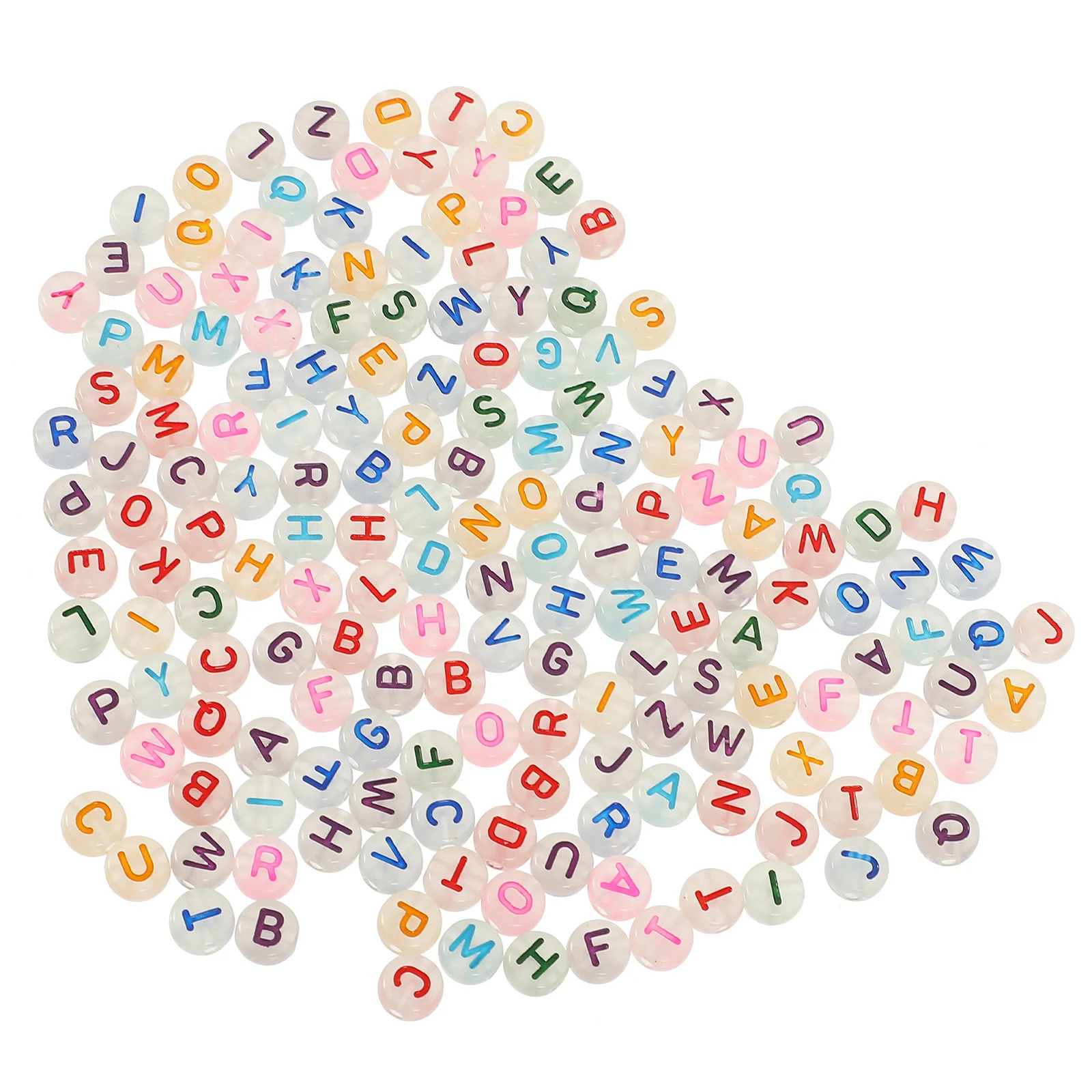 500 قطعة يتوهج في الظلام خرز زاهي الألوان الاكريليك السائبة فضفاض خزر عازل قلادة سوار صنع DIY بها بنفسك مجوهرات الحرف #6