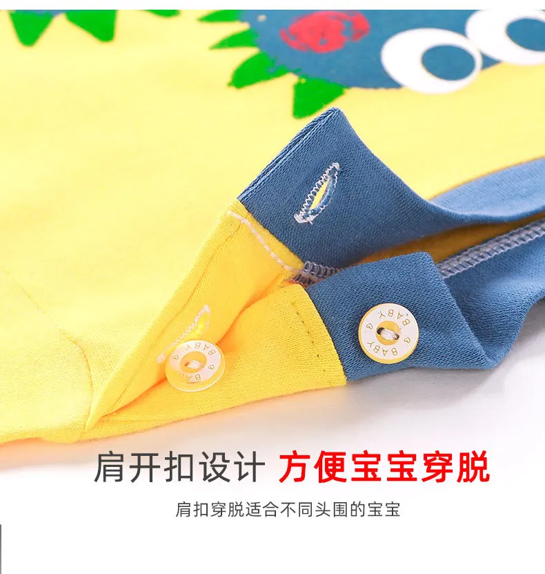 Neues Baby-Herbst-Baumwoll-Warm-Cartoon-Unterwäscheset Weiche Atmungsaktive Hauskleidung für Mädchen Jungen Kinder Dehnbare Freizeit-Pyjamas für Kinder – Detail 10