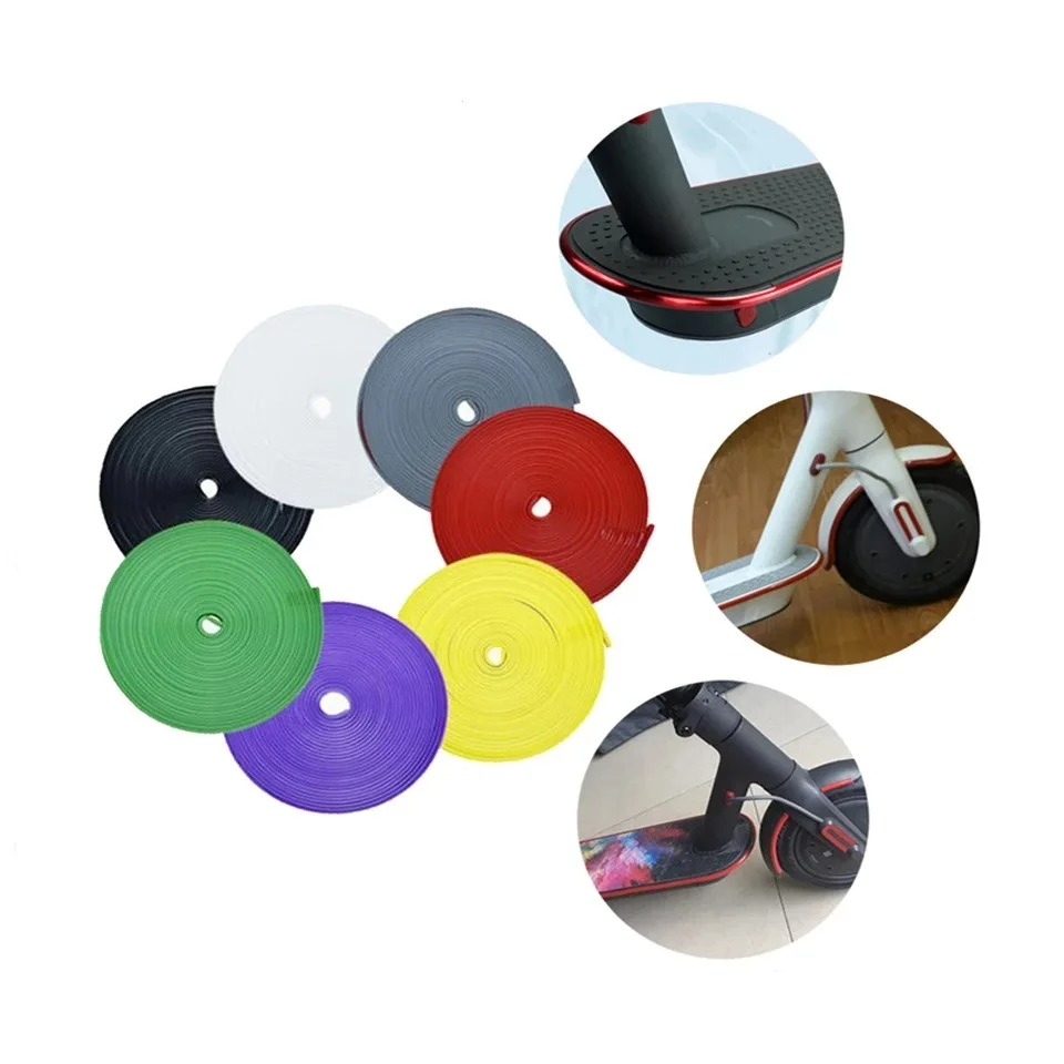 Electric Scooter Universal Protective Body Strips Sticker Tape for Xiaomi M365 Pro for Ninebot G30 KickScooter Bumper Decorative