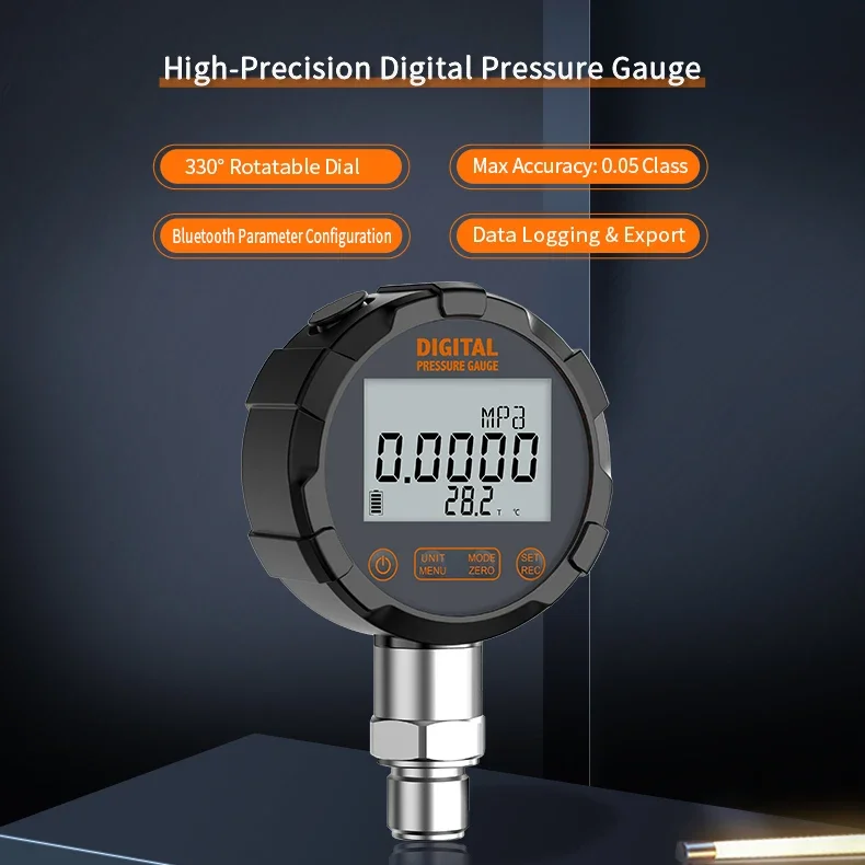 3D Model MD-S211 330 Rotated Datalogger Digital Pressure Gauge with 0.2%FS  Recorder
