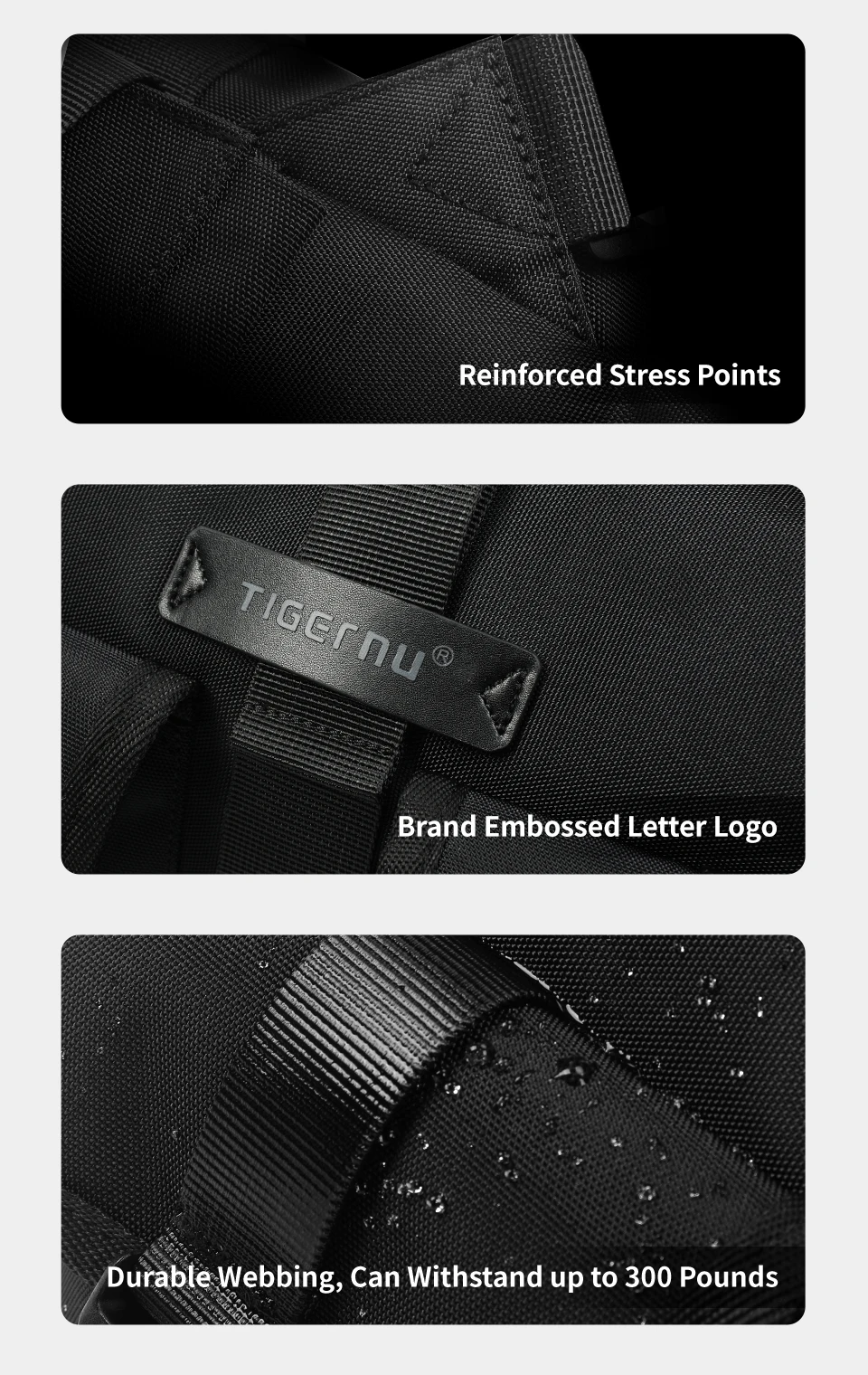 Tigernu, bolsos de mensajero a la moda, bolsos de hombro para hombre, bolso para ordenador portátil de 13,3 pulgadas, bolsos cruzados para exteriores para hombres, bolsos de ciclismo, mensajero para niños