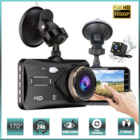 4-inch Dash Cam 1080P HD for Cars Touch Screen Car DVR Video Recorder Rear View Camera for Vehicle Parking Monitor Black Box 24H