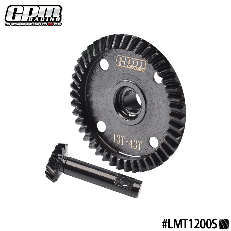 GPM Carbon Steel Front / Rear Bevel Gear Set 13T/43T For LOSI 1/8 LMT 1.0 / 2.0  Truck-LOS04028