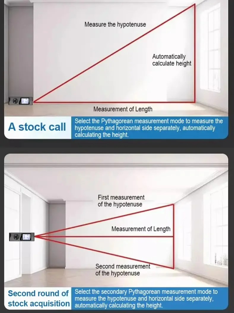

SNAKOL Mini Digital Laser Rangefinder Type-C Rechargeable Millimeter-Level Accuracy with Electronic Level Continuous Measure