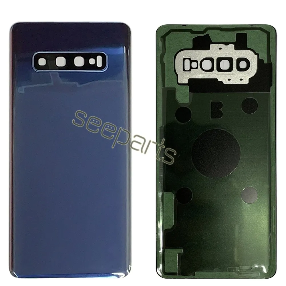 New Back Glass For Samsung Galaxy S10 Plus Battery Cover Rear Door Housing Case For Samsung S10E Battery Cover Camera Lens