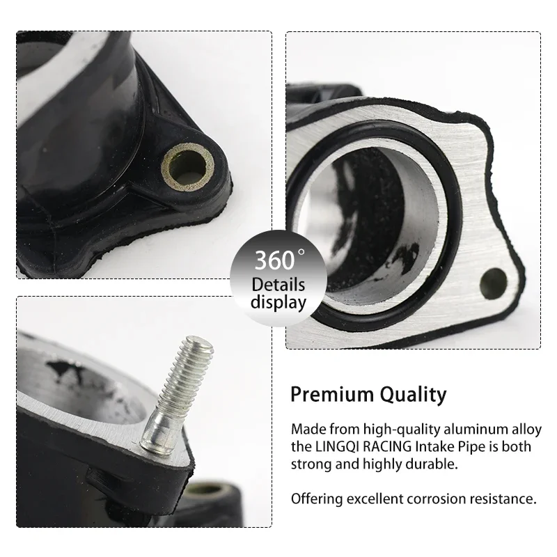 ONLEEYPP Motorcycle Aluminum Alloy 30mm Engine Intake Pipe For Pit Dirt Bike ATV Quad Joint Manifold Motorcycle Accessories