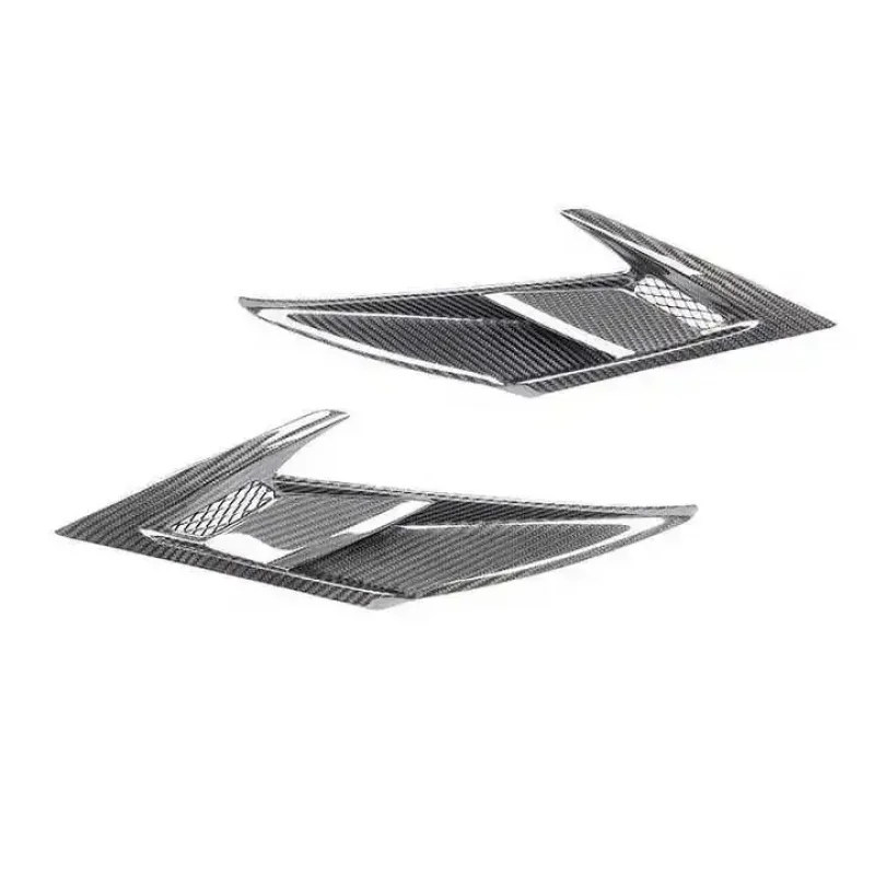 

Gloss Carbon Fiber Modified Front Bumper Canards Wind Knife