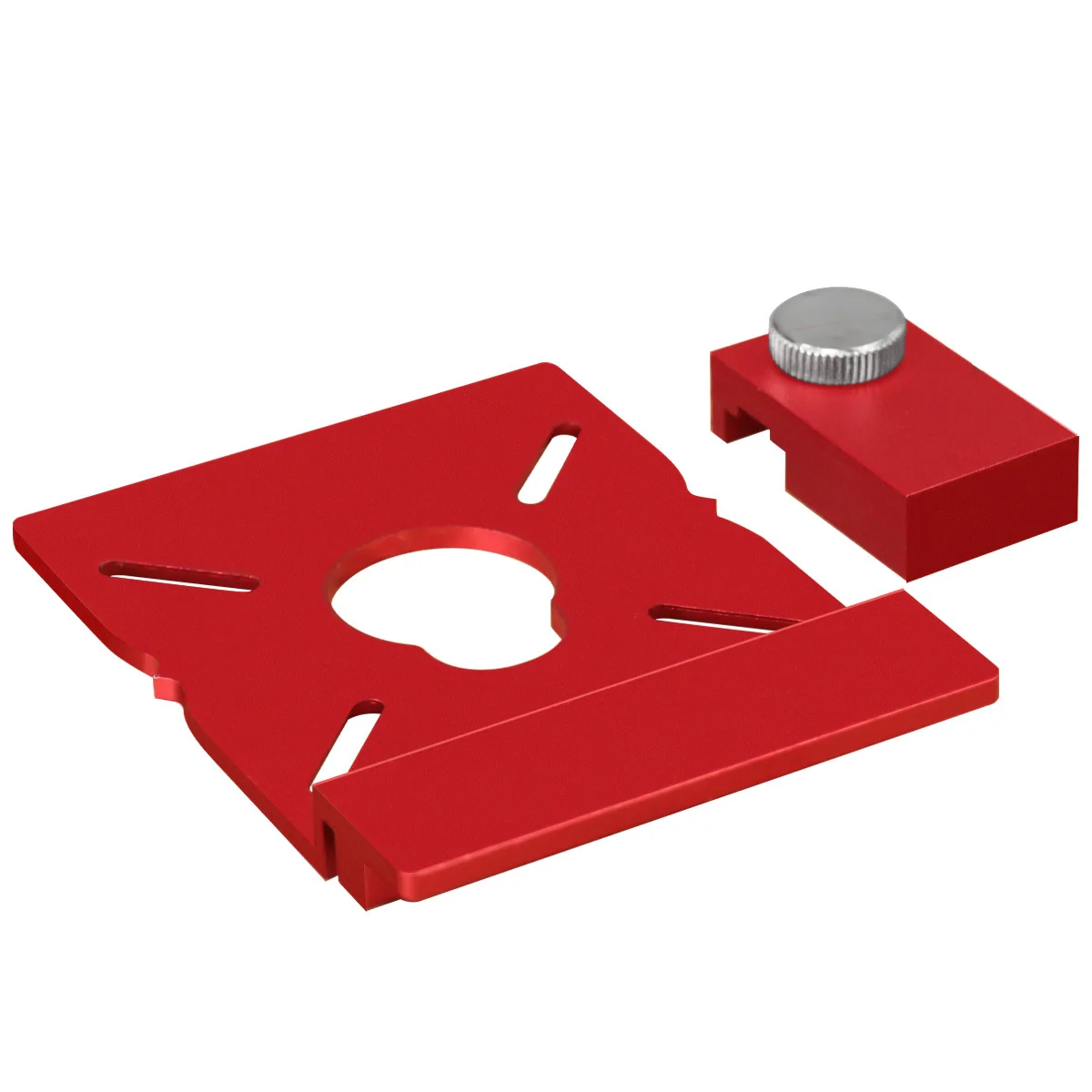 Holzbearbeitungs-Schwerlast-Aluminium-Fräsführungsschienen-Verbindungsset oder 2 Stück Verstellbare Schienenanschlüsse für Führungsschienen von Tauchsägen – Detail 6