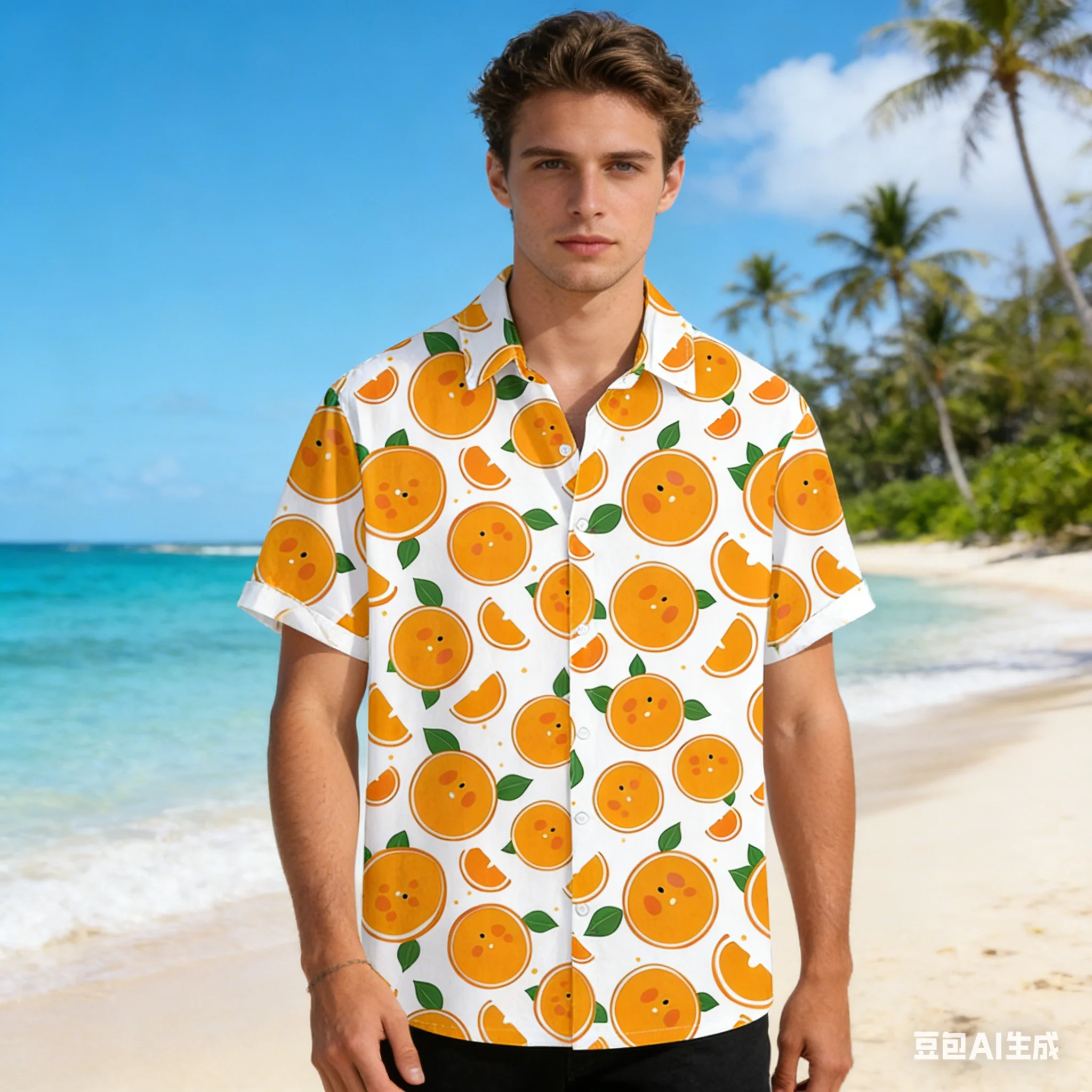 

New Men Hawaiian Shirt Fashion Fruit Lemon Graphic 2026 Spring Summer Lapel Aloha Shirts Street Short Sleeve Y2k Vacation Shirt