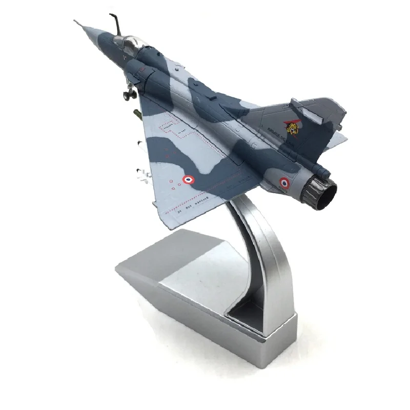 Die Cast Alloy Aircraft Model 1:100 French Mirage 2000 Fighter Jet Military Aircraft Model Indoor Collection Gift Holiday Gift