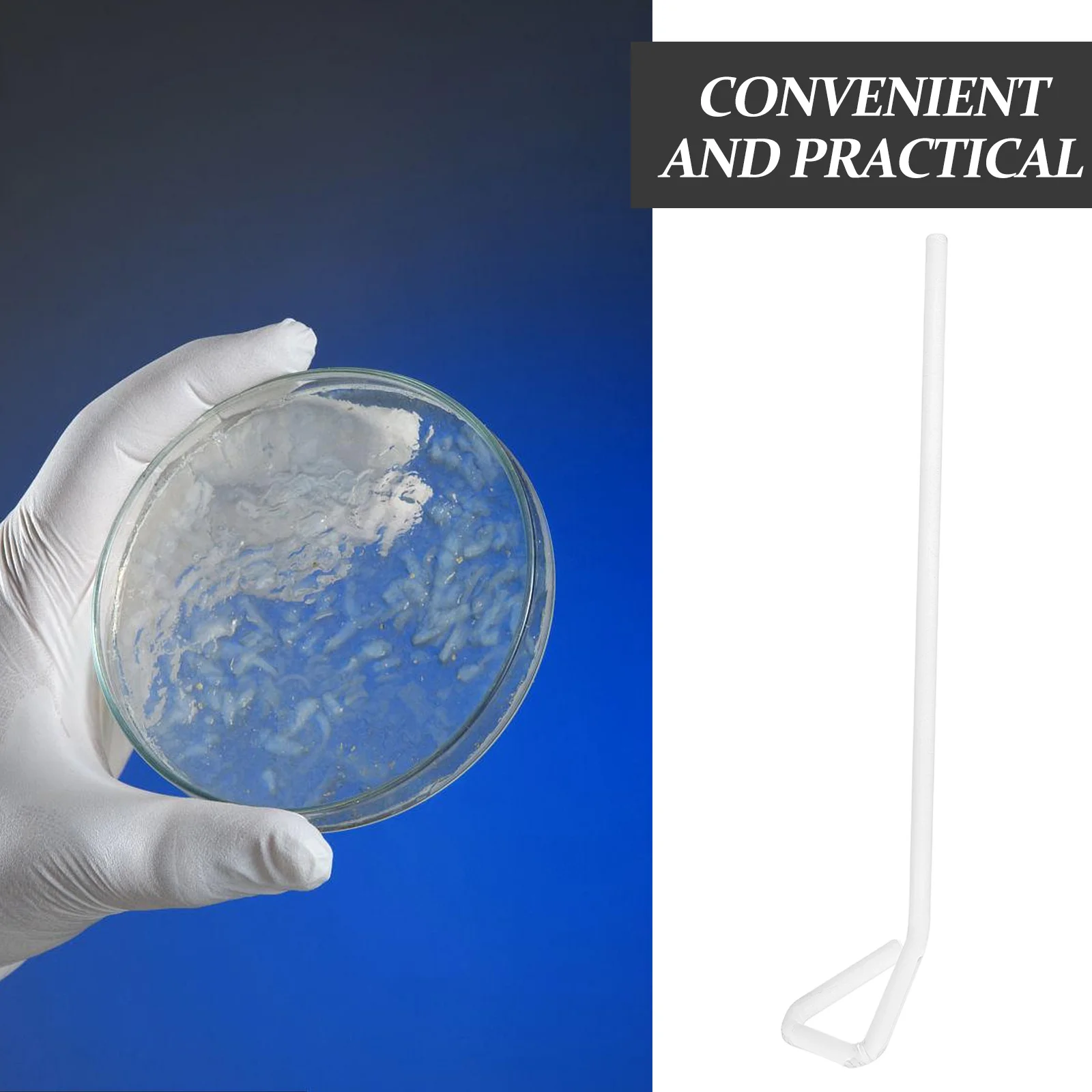 

4Pcs Glass Cell Spreader Sturdy Long-Lasting Triangular Shape Precision Spreading Laboratory Spreader Cell Spreaders