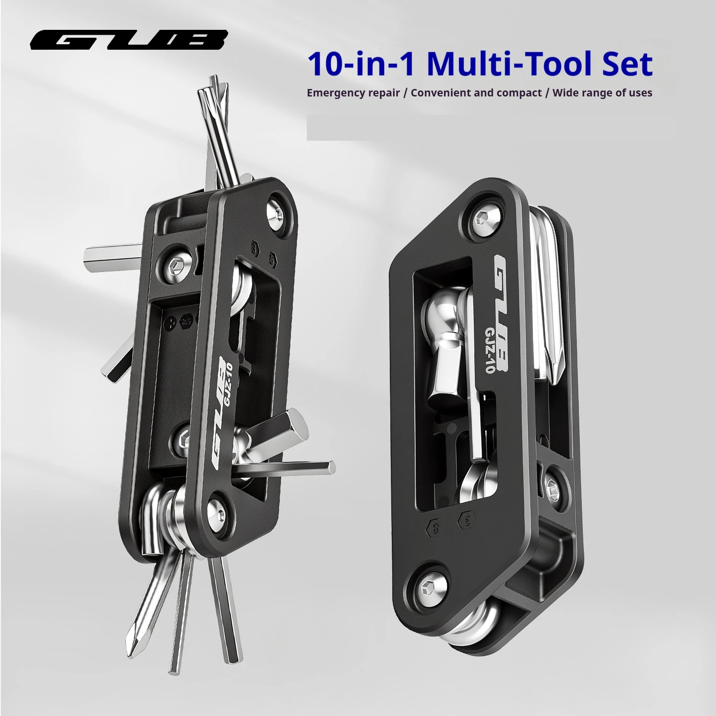 GUB 10-in 1 Portable Mini Bicycle Multitool Multifunctional Bike Repair Tool Compact for Electric Vehicles and Motorcycles