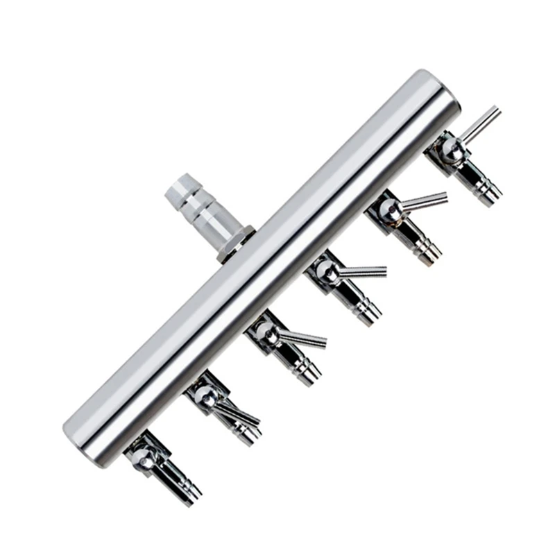 2/4/6/8/10 Way Aquarium Air  Control Valve-Air Tube Splitter Connector Stainless Steel Inline Tubing for Fish for Ta