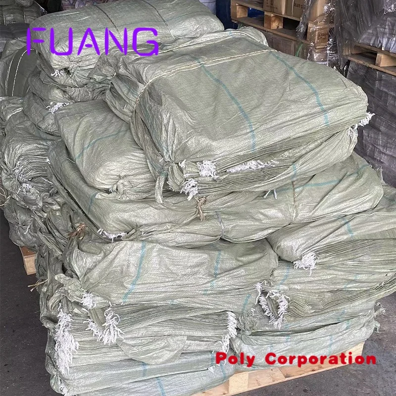 

Custom Cheaper recycle pp woven sand sack green garbage pp woven bag for packing Rice husk