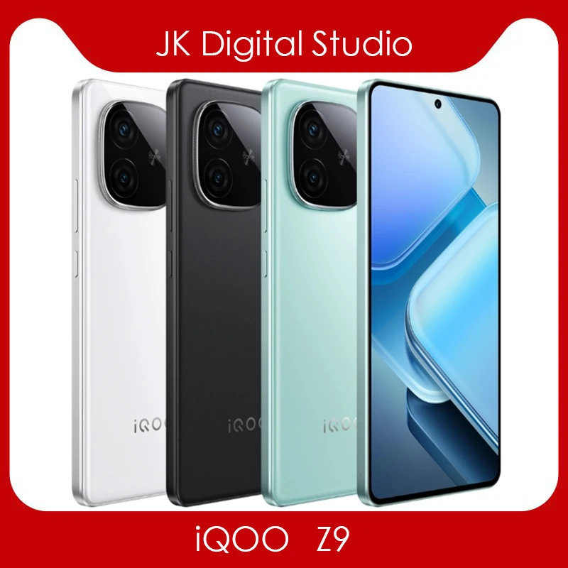 Original IQOO Z9 5G Mobile Phone 6.78inch AMOLED Snapdragon7 Gen3 50MP Camera 6000Mah 80W Flash Charge NFC OTA Android 14