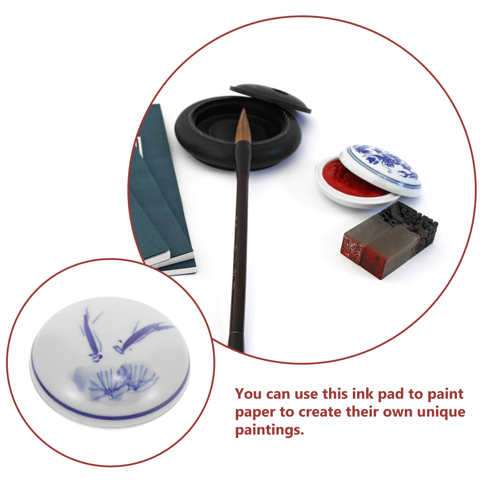 

Ink Pad Painting Inkpad Chinese Calligraphy Ceramics Color Craft Design Journal Scrapbook Versatile