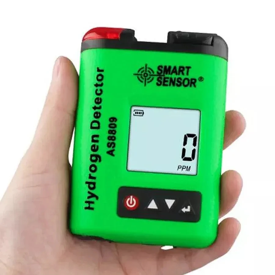 

Mini Portable Clip-on Digital Hydrogen Detector Smart H2 Gas Concentration Monitor Tester Analyzer With Alarm AS8809