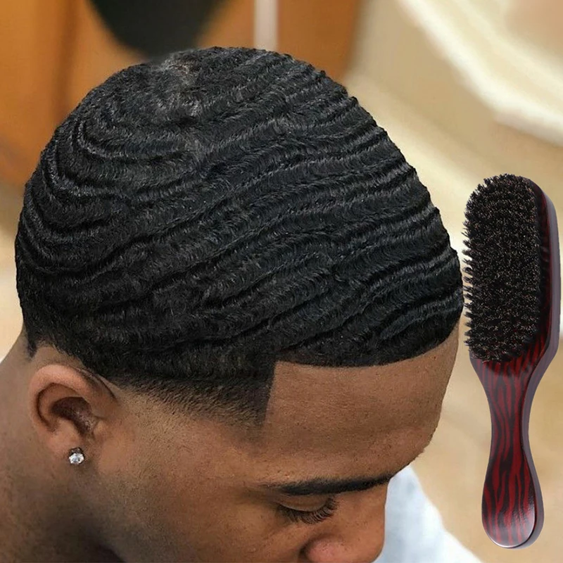 

Wood Handle Boar Bristle Cleaning Brush Hairdressing Men Beard Brush Anti Static Barber Hair Styling Comb Shaving Tools
