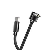 Nylon Braided 90 Degree Elbow USB Type C to USB C PD Cable For iPhone Samsung For Tesla 60W Fast Charger Cord USB-C Cable