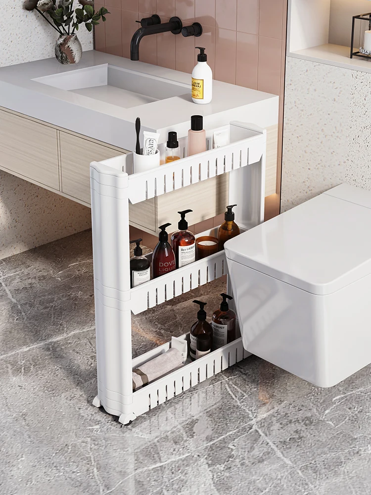 Bathroom storage rack, bathroom crevice cabinet, toilet side cabinet, bathroom storage