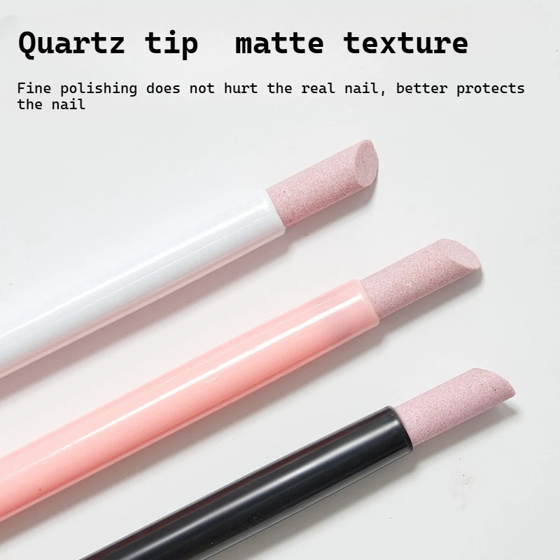 Nagelpflege-Werkzeuge, Polier- und Schnitzstift, Nagelhautentferner, Keramik-Quarzstift, Nagelfeile, Nageloberflächenschleifer, feiner Polierstab