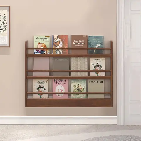 English Interior Bookcases Luxury Aesthetic European Wall Manga Book Shelf Designs Vintage Wooden Estanteria Home Furniture