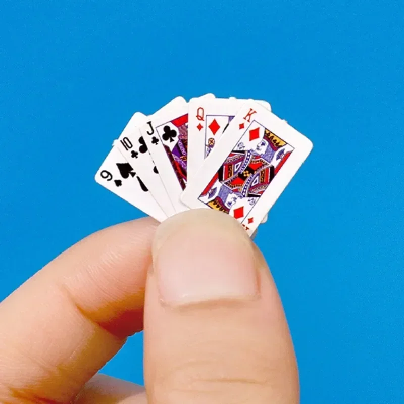 Creative Mini Playing Cards Super Small Finger Poker Portable Travel Poker Cards Kids Children Playing Cards for Entertainment