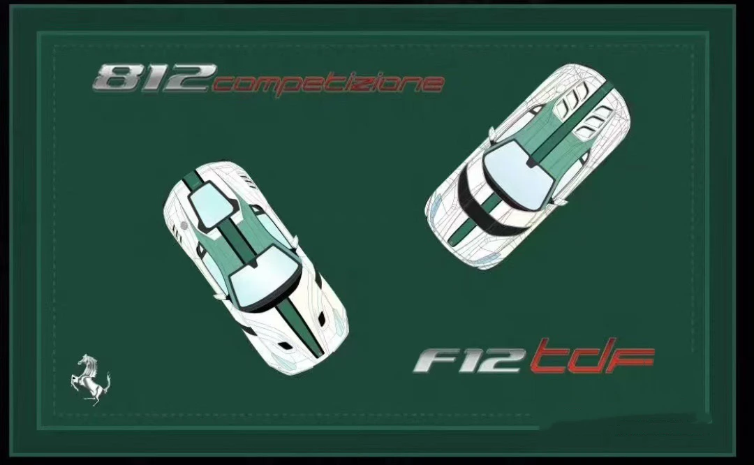 TOC FuelMe Christmas Limited two-car set Autonavi Custom FLL F12+812c Green Cap 1/64 resin car model classic series toy gifts