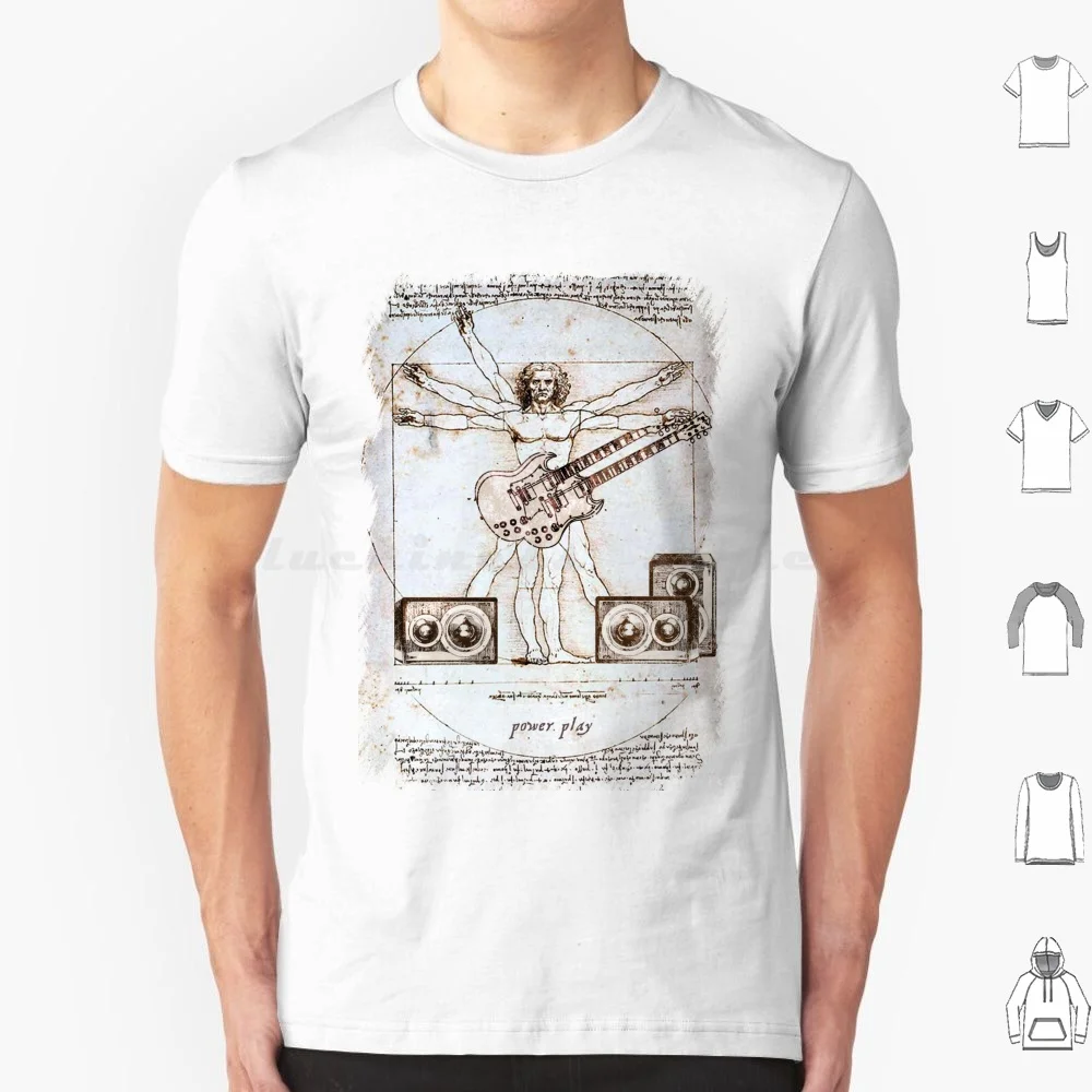 Da Vinci-The Guitarist T Shirt Men Women Kids 6Xl Thebluebox115 Leonardo Da Vinci Davinci Virtuvian Man Electric Guitar