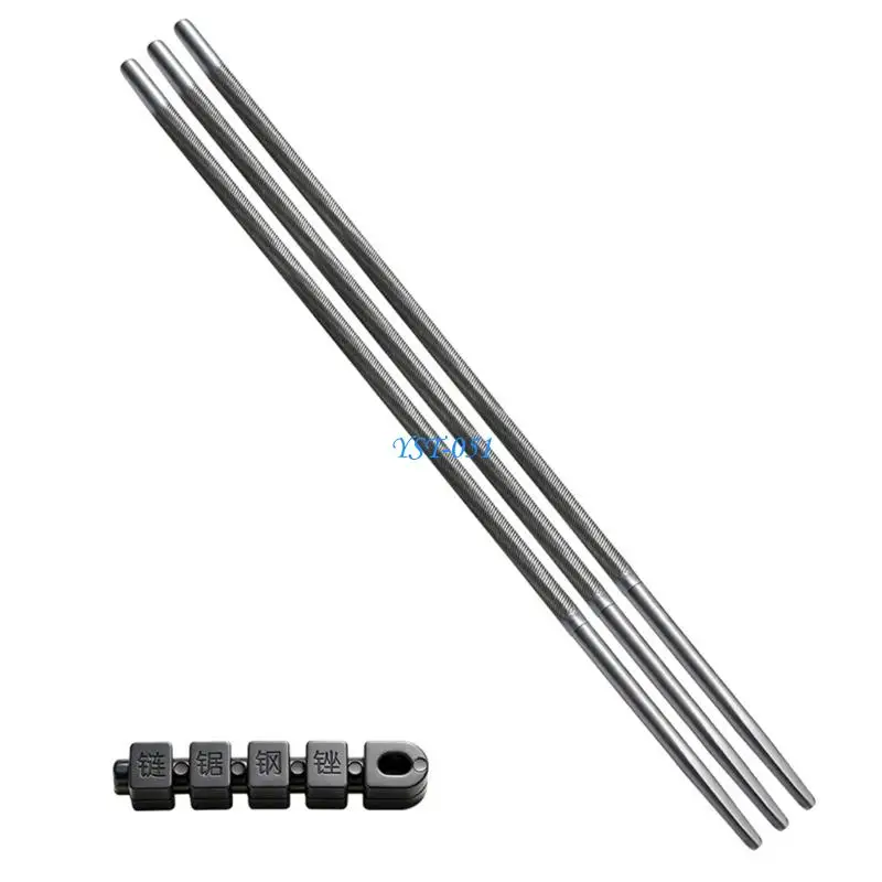 E15A Chainsaw Sharpening File Set, Chainsaw Chain Sharpener Sawer Tooth Sharpening Tool Steel Construction Tool