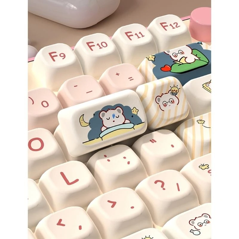 

137 клавиш MOTProfile, индивидуальный колпачок для сублимации красителя PBT для SK61 TKL87 108